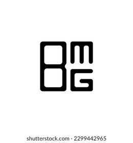 BMG letter logo creative design with vector graphic, BMG simple and modern logo.