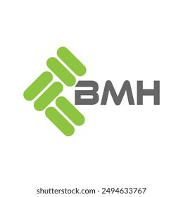 BMH letter logo vector design, BMH simple and modern logo. BMH luxurious alphabet design