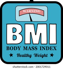 BMI Body Mass Index Scale Warning