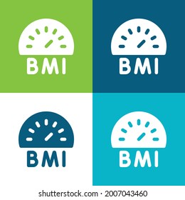 Bmi Flat Four Color Minimal Icon Set