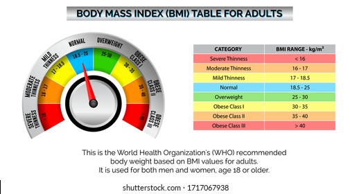 bmi index scale classification or body mass index chart information concept. 
