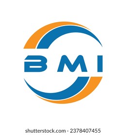 BMI letter logo design on a white background or Monogram logo design for entrepreneur and business.