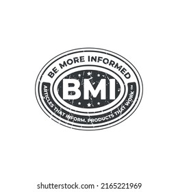 BMI letter in an oval shape