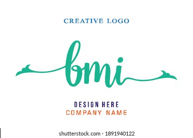 BMI lettering logo is simple, easy to understand and authoritative