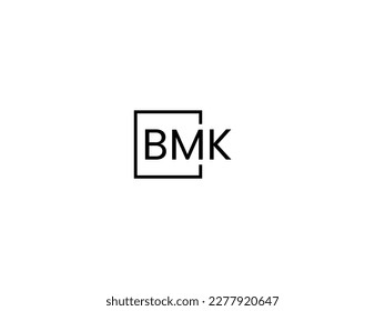 BMK Letter Initial Logo Design Vektorgrafik