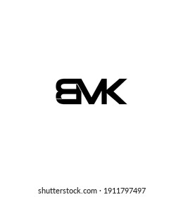 bmk letter original monogram logo design