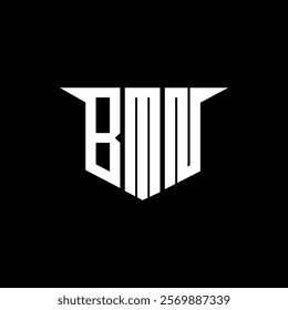 BMN letter logo design with white background in illustrator, vector logo modern alphabet font overlap style, calligraphy designs for logo, Poster, Invitation, etc.