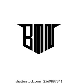 BMN letter logo design with white background in illustrator, vector logo modern alphabet font overlap style, calligraphy designs for logo, Poster, Invitation, etc.