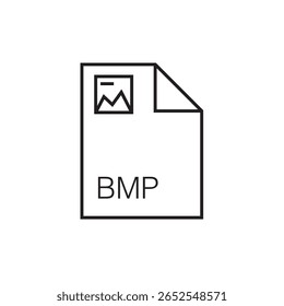ícone da extensão de arquivo bmp estrutura de tópicos traçado editável eps 