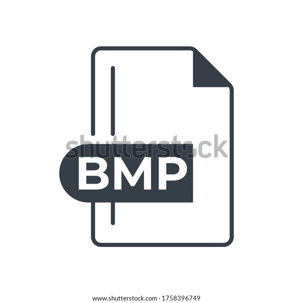 Bmpファイル形式アイコン ビットマップイメージファイルの拡張子行のアイコン のベクター画像素材 ロイヤリティフリー