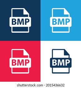 Bmp File Format Symbol Blue Red Stock Vector (Royalty Free) 2015436632 ...