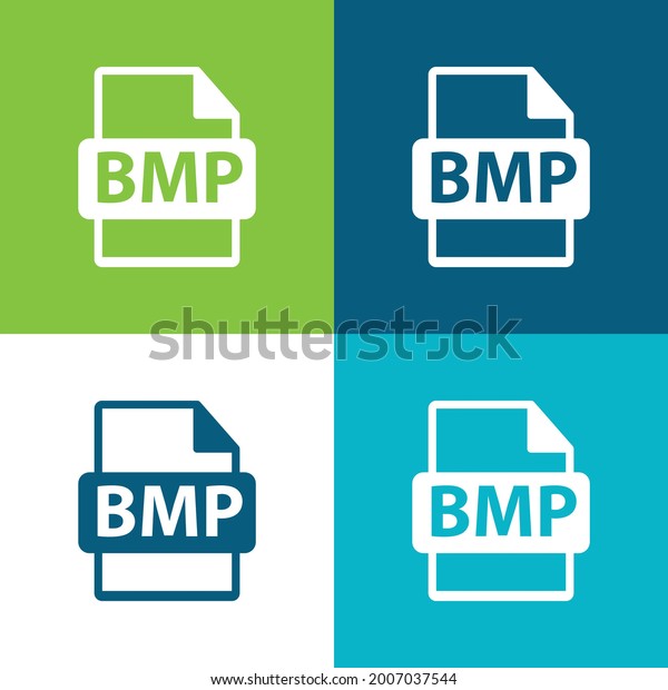 Format De Fichier BMP Symbole Plat : Image Vectorielle De Stock (libre ...