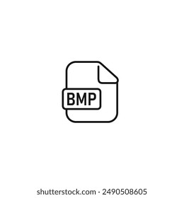 Icono de archivo BMP Vector. VECTOR EPS 10 editable