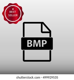 BMP File Type Vector Icon Illustration