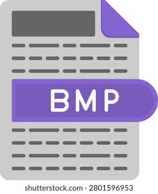 BMP Flat Style Icon Design