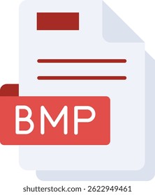 Design de ícone de vetor de linha Bmp