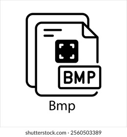 Bmp Vector icon stock illustration