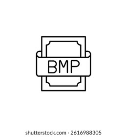 Bmp vector line icon icons design