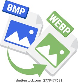 bmp to webp illustration for ui design and web design