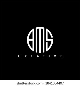 BMS Letter Initial Logo Design Template Vector Illustration	
