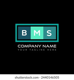 BMS-Buchstabenlogo abstraktes Design. BMS einzigartiges Design. BMS.
