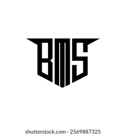 BMS letter logo design with white background in illustrator, vector logo modern alphabet font overlap style, calligraphy designs for logo, Poster, Invitation, etc.