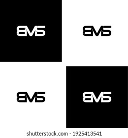 bms letter original monogram logo design
