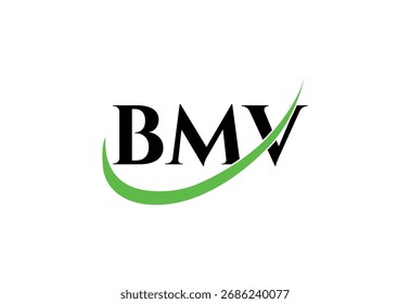 BMV-Buchstabe modernes Monogramm | Minimal Initials Icon Design.