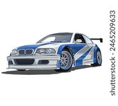 BMW GTR M13 ( Need For Speed : Most Wanted ) Car Sport Vector Tracing Art FAN ART