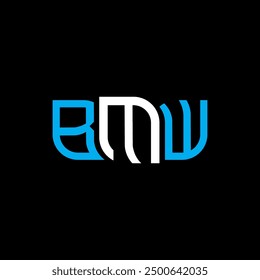 Diseño del logotipo de BMW, logotipo simple y moderno de BMW. Diseño de alfabeto lujoso de BMW  