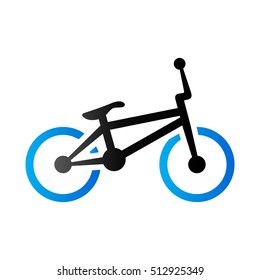BMX bicycle icon in duo tone color. Sport race park