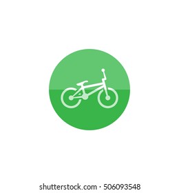BMX bicycle icon in flat color circle style. Sport park kids