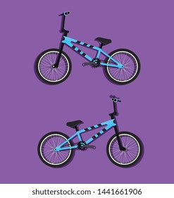 Bmx bicycle vector (side view)
