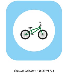 bmx bike on white background