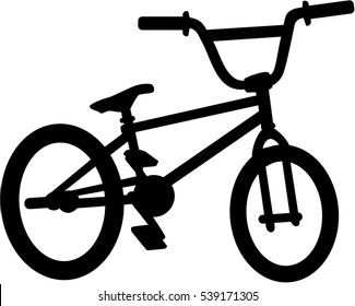 BMX bike silhouette