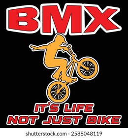 bmx bike t-shirt design illustration