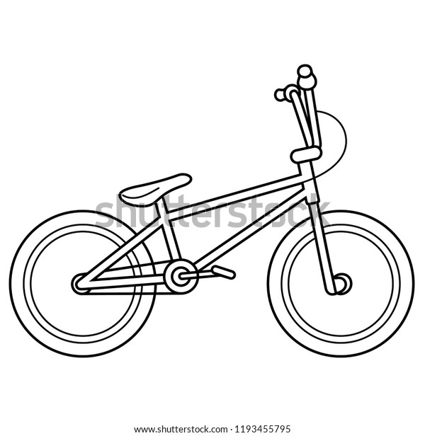 bmx cycle drawing