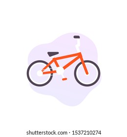 bmx bike vector icon on white