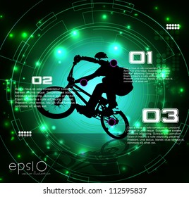 BMX cyclist