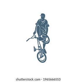 BMX design vector illustration, Creative BMX logo design concept template, symbols icons