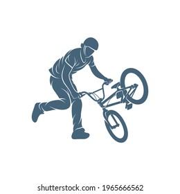 BMX design vector illustration, Creative BMX logo design concept template, symbols icons