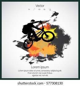 Estilo libre BMX. Fondo deportivo