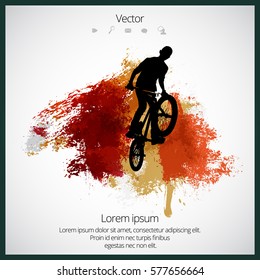 Estilo libre BMX. Fondo deportivo