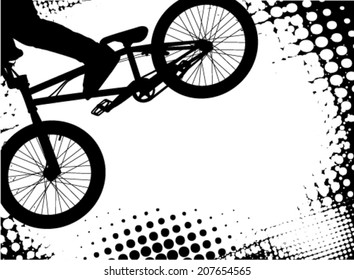 bmx halftone background