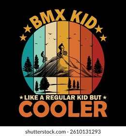BMX KID LIKE A REGULAR KID BUT COOLER.