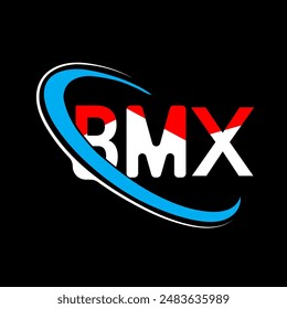 Bmx letter with bmx logo