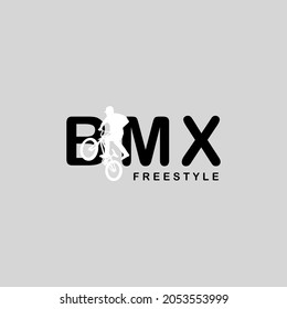 Bmx Rider Logo Vector. BMX Logo Vector Design 