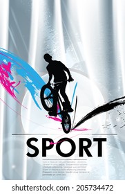 BMX. Sport vector illustration