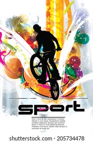 BMX. Sport vector illustration