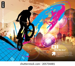 BMX. Sport vector illustration